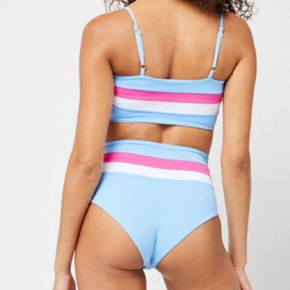 Rebel Stripe Bikini Top by L Space - Picture 3 of 7